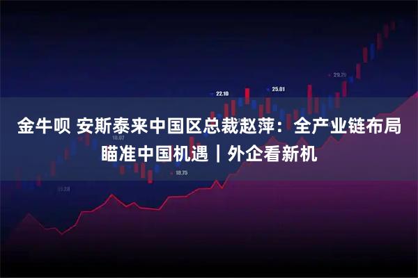 金牛呗 安斯泰来中国区总裁赵萍：全产业链布局瞄准中国机遇｜外企看新机