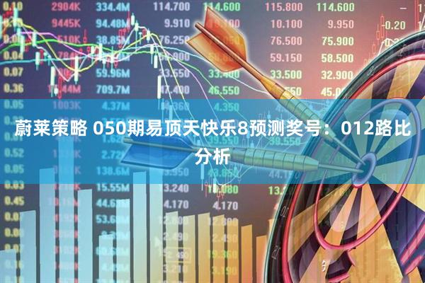 蔚莱策略 050期易顶天快乐8预测奖号：012路比分析